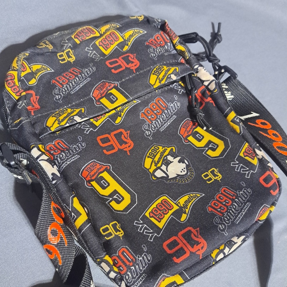 1990 Somethin' Zippered Small Crossbody Shoulder Bag Retro‎ Style Y2K 90's